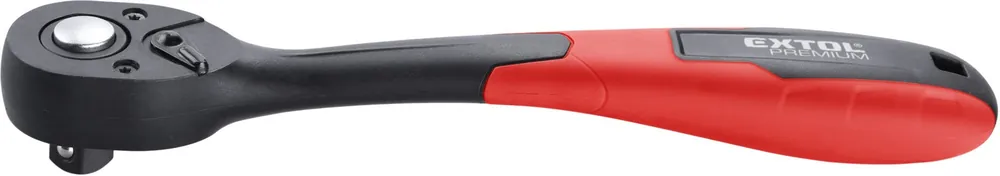 Cenový Hit Ráčna tvarovaná, 72 zubů, 1/2", L 250mm, Crv EXTOL PREMIUM