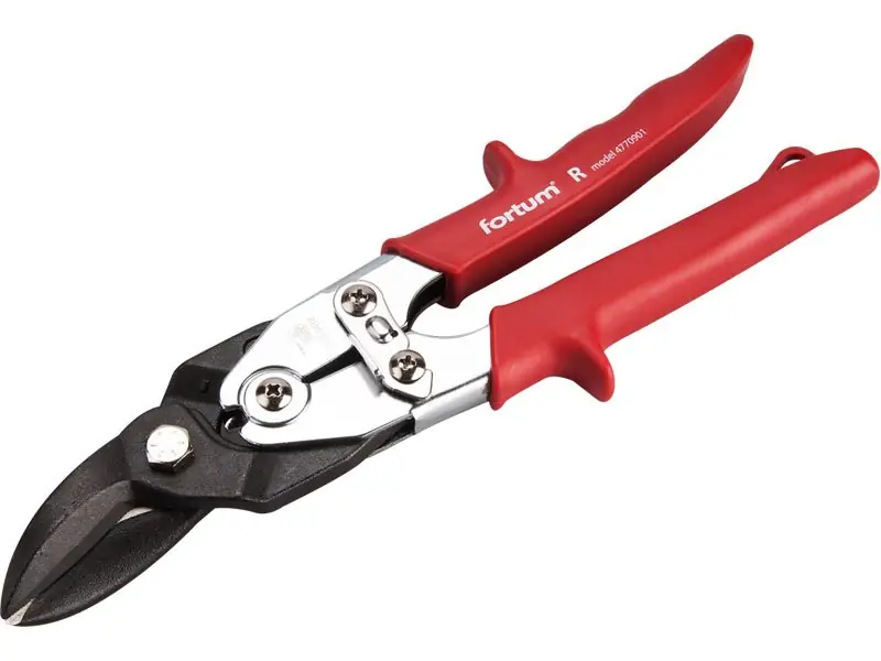 Nůžky na plech převodové FORTUM 255mm, pravé Rychlé Dodání