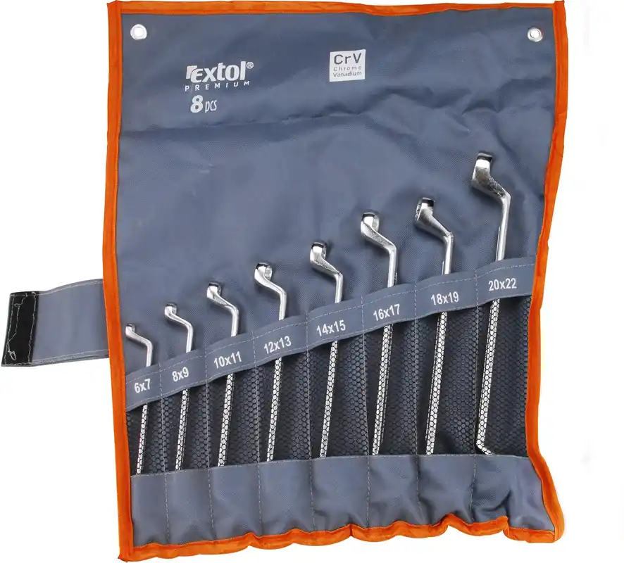 Klíče očkové, sada 8ks, 6-22mm, CrV EXTOL PREMIUM Must-Have