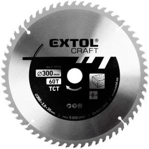 Akce EXTOL CRAFT kotouč pilový s SK plátky, 300x2,0x30mm, 60T, 19116