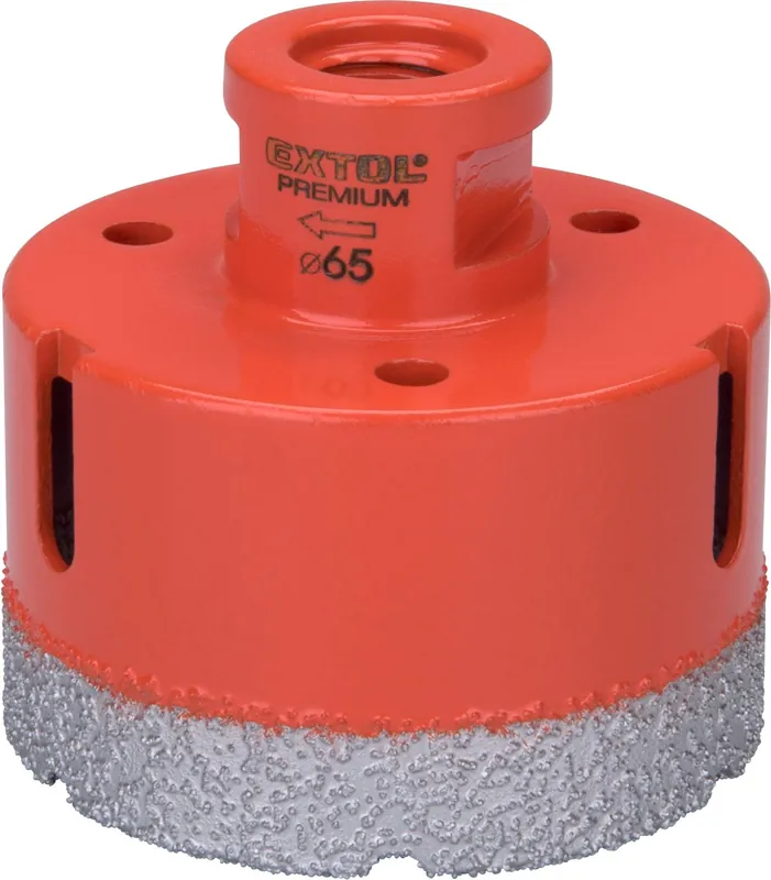EXTOL PREMIUM korunka vykružovací diamantová, O 65mm, závit M14 - 8801876 Nejlepší Volba