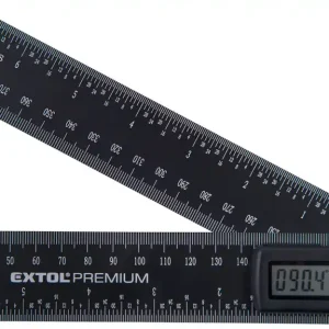 Akční Cena Úhloměr digitální s pravítkem, 200mm EXTOL PREMIUM