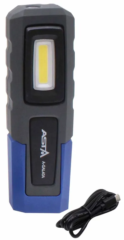 Koupit Online Dílenská montážní lampa, COB LED, 600 lm, nabíjecí - ASTA A-GAL40A