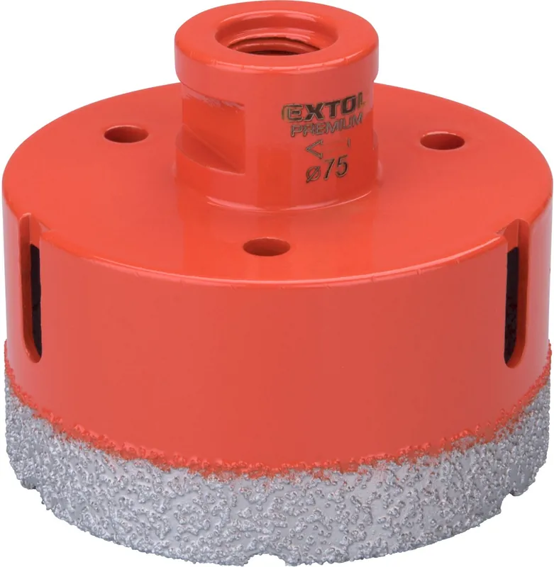 EXTOL PREMIUM korunka vykružovací diamantová, O 75mm, závit M14 - 8801878 Ihned K Objednání
