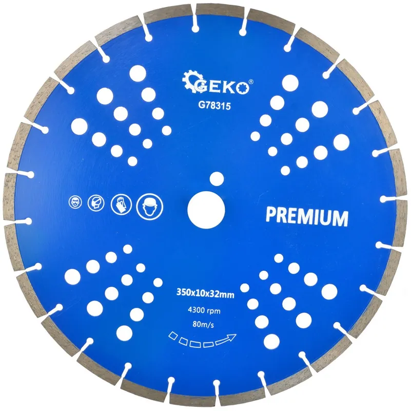 Kotouč řezný diamantový segmentový 350x32mm GEKO Premium G78315 Výhodná Nabídka
