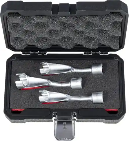Sada klíčů na matice vstřikovacího vedení, 1/2" 12hranné, 14-19 mm, 3 ks - QUATROS QS20802 Zlevněný