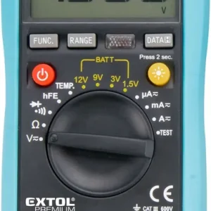 Zlevněný Multimetr digitální s automatickou volbou rozsahů EXTOL PREMIUM