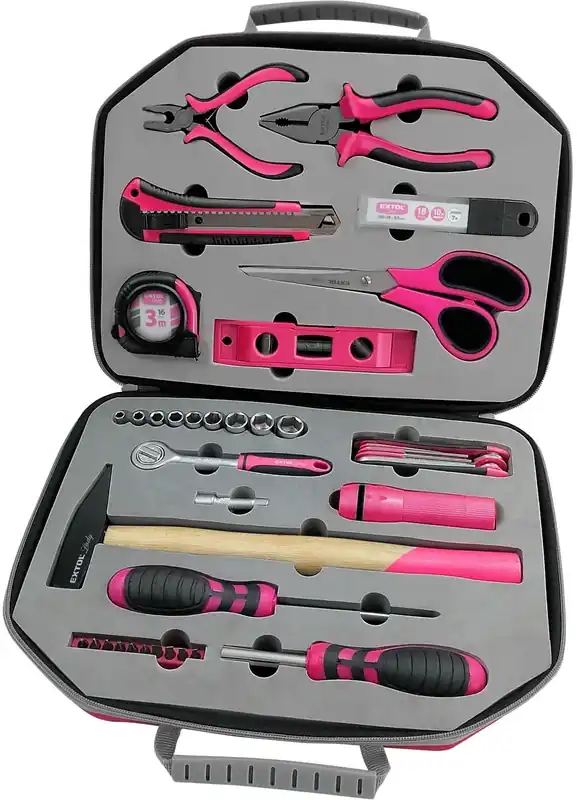 Originální Sada nářadí 47ks, 1/4", CrV EXTOL LADY