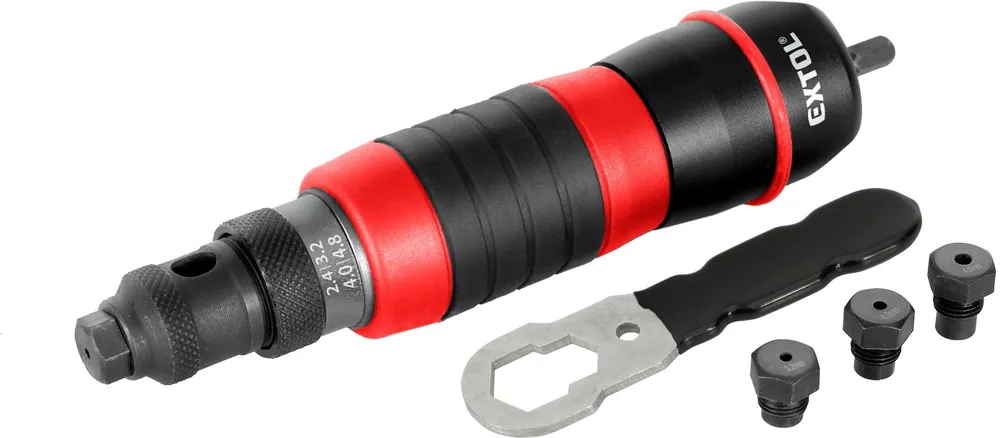 Novinka EXTOL PREMIUM nástavec nýtovací na vrtačku, pro trhací nýty 2,4-4,8mm, CrMo - 8813752