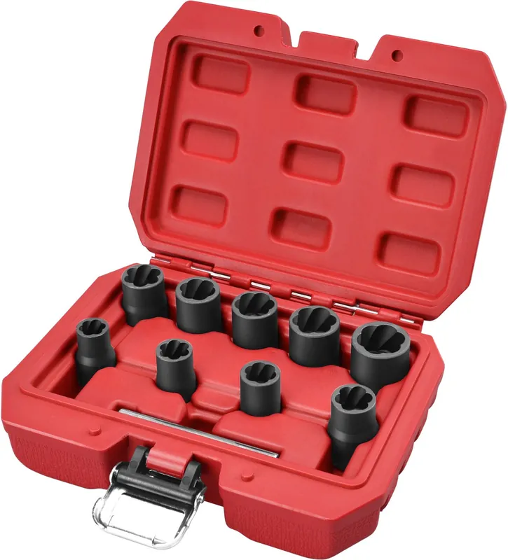 Ověřený Hlavice na uvolňování šroubů a matic, sada 10ks, 3/8", 10-19mm, CrMo EXTOL PREMIUM