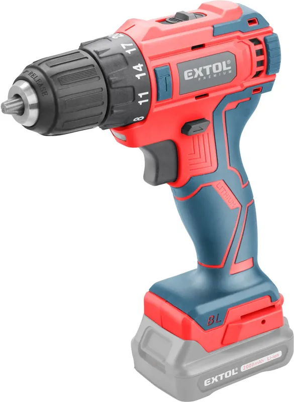 EXTOL PREMIUM vrtací šroubovák aku, BRUSHLESS, 12V Li-ion, bez baterie a nabíječky - 8891152T Přímo Od Výrobce