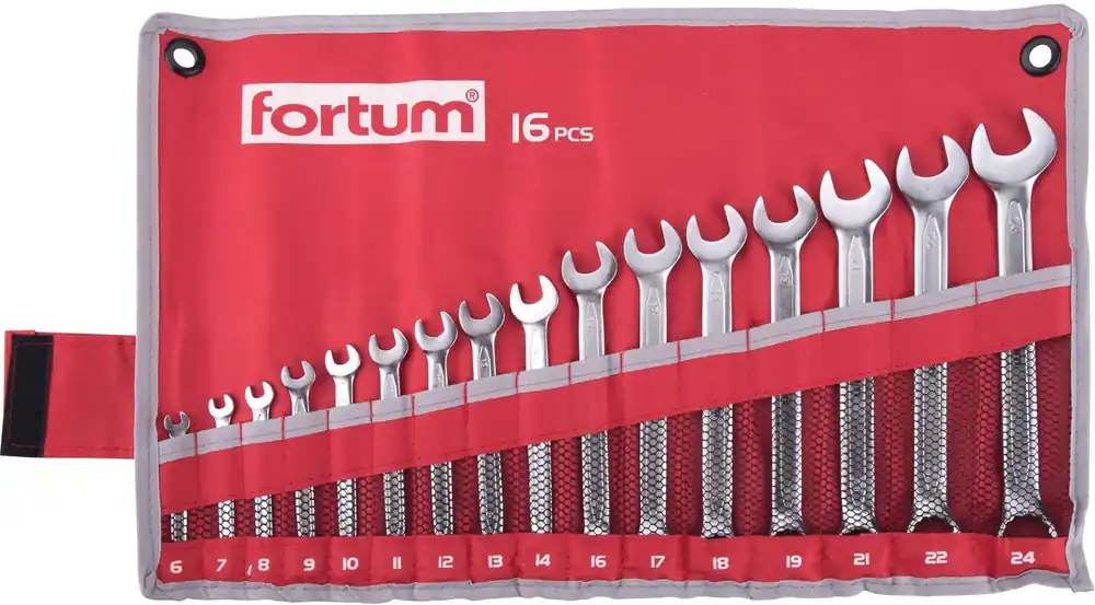 Časově Omezené Klíče očkoploché, sada 16ks, 6-24mm FORTUM
