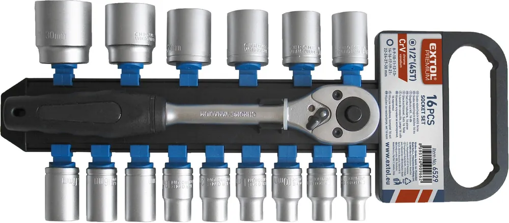 Sada nářadí 1/2" EXTOL PREMIUM 16ks Hit Sezóny