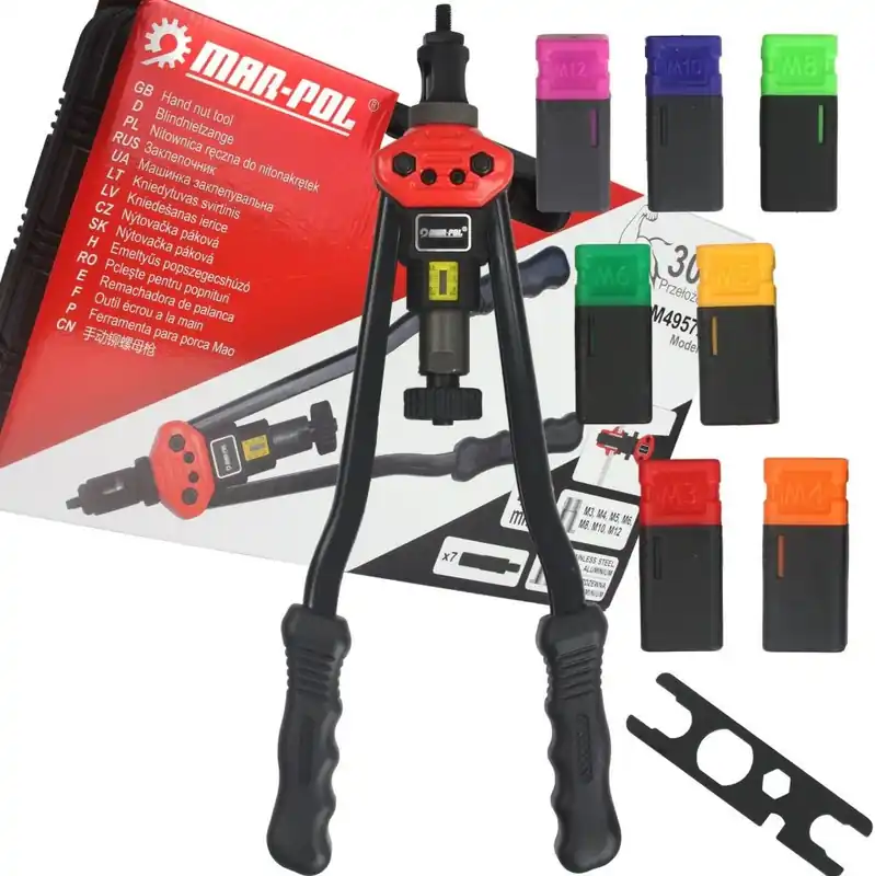 Levný Kleště nýtovací čelní pro nýtovací matice M3-M12 410mm MAR-POL M49572