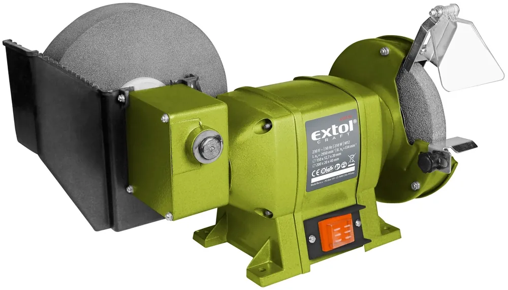 Stolní bruska s pomaloběžným kotoučem EXTOL CRAFT 250W Vysoce Kvalitní