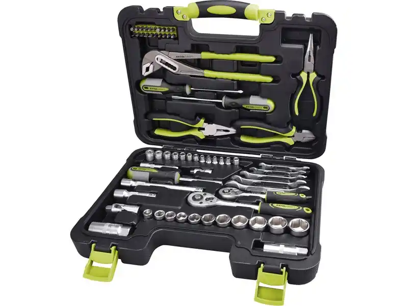 EXTOL CRAFT sada nářadí 65ks, CrV, 1/4", 3/8", 6598 Objednat Nyní