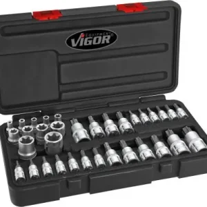 Sada bitů nástrčných 1/2", 1/4", 3/8" VIGOR Socket set V1781 Nová Kolekce