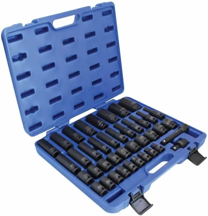 Vysoce Kvalitní Sada zástrčných hlavic 1/2", úderové, 9-30 mm, 40 ks – Asta A-HEX40F