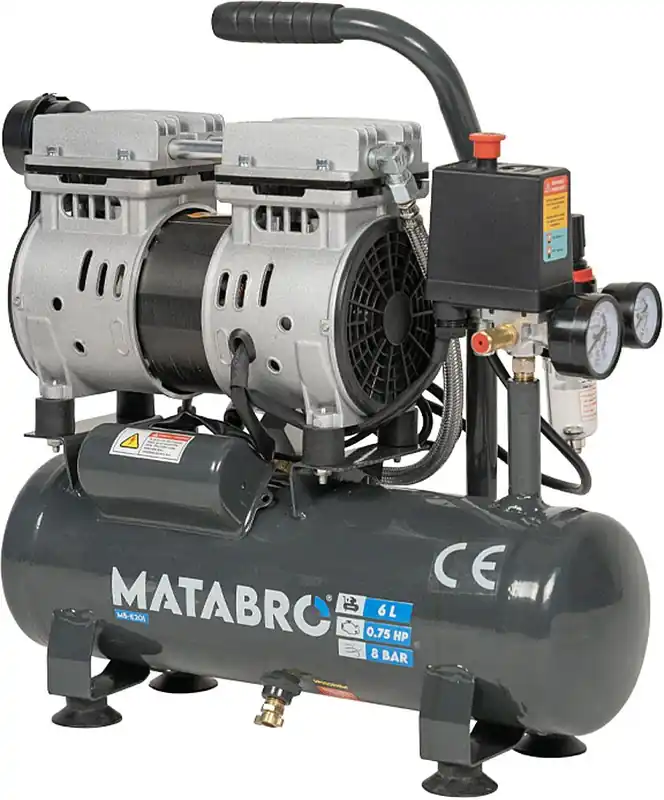 Matabro MB-K201, Bezolejový kompresor 6l, 230V, 2 písty 550W Must-Have