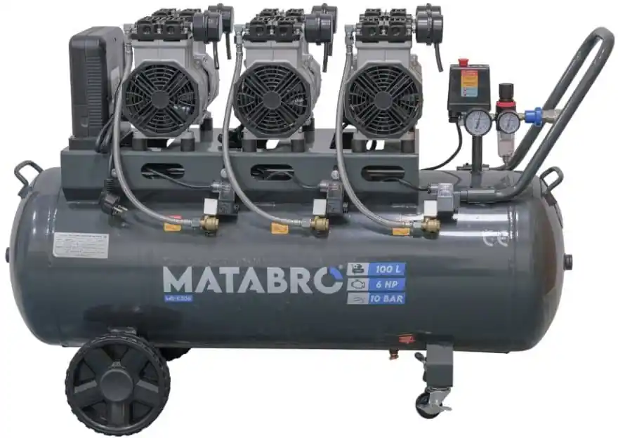 Hit Sezóny Matabro MB-K206, Bezolejový kompresor 100l, 230V, 6 pístů 4500W