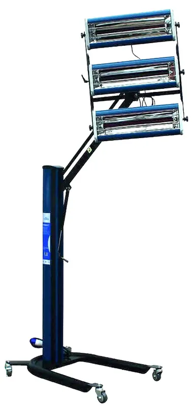 Expresní Doručení Infrazářič pro sušení laků 3000 W, 3 lampy, pojízdný - SATRA S-DRY3