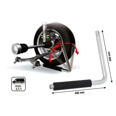 Tester vůle nápravy/kloubu KS TOOLS 700.1465 Ověřený