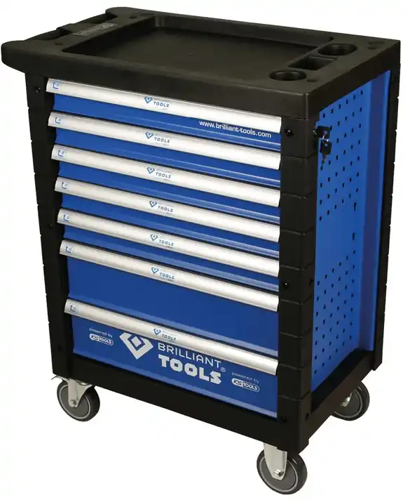 Speciální Cena Dílenský vozík se 7 zásuvkami a 207 ks nářadí BRILLIANT Tools BT153207