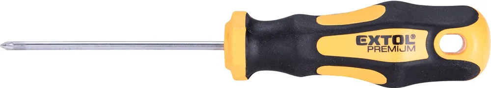 Šroubovák křížový pozidriv, PZ 0x75mm, žlutý, CrV EXTOL PREMIUM Sleva