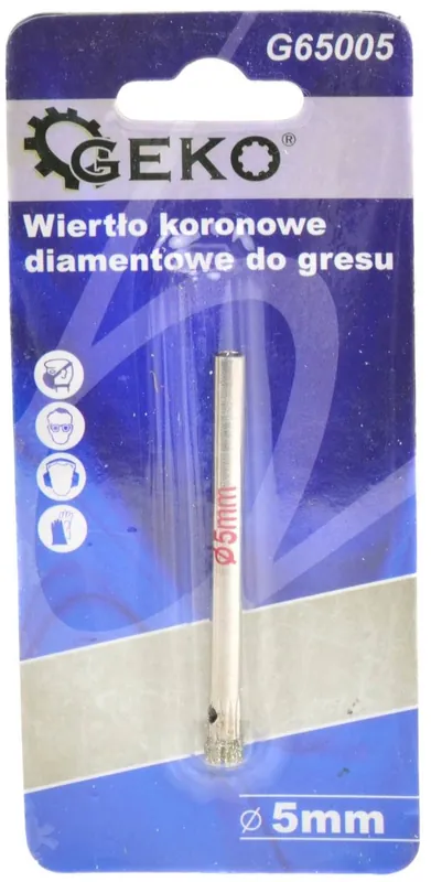 Autentický Korunkový vrták diamantový na dlaždice 5mm GEKO G65005