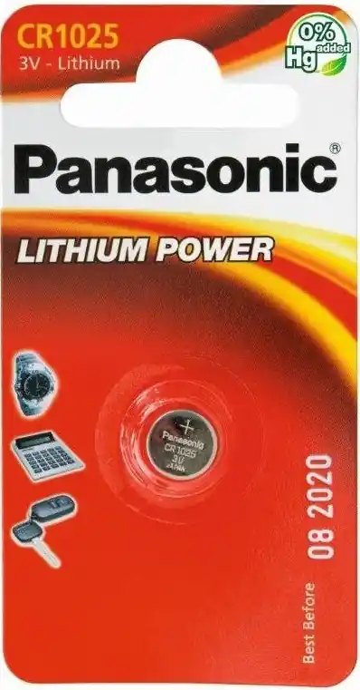 Panasonic Lithium Power knoflíková baterie CR1025 Aktuální