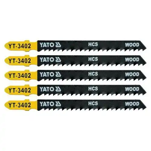 Ověřený Yato List pilový do přímočaré pily 100 mm na dřevo TPI8 5 ks