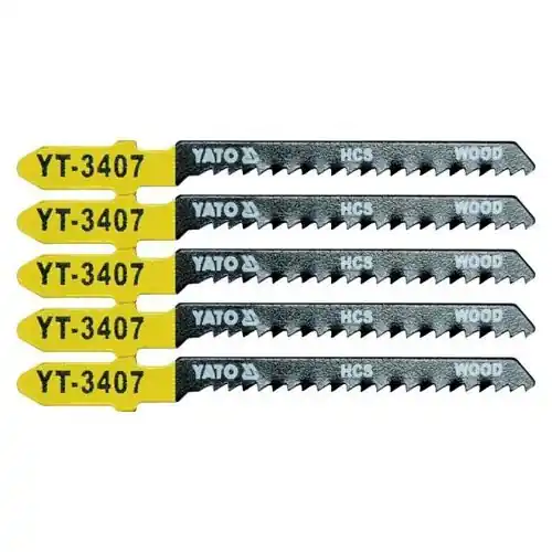 Yato List pilový do přímočaré pily 75 mm na dřevo TPI13 5 ks Top Prodej