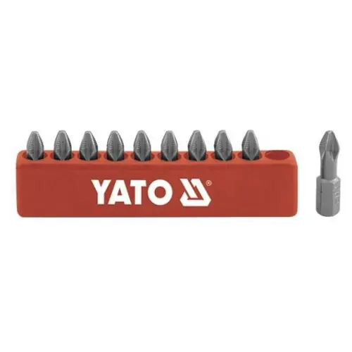 Bity 1/4" křížové PH1 Yato 10ks protiskluzové Expresní Doručení
