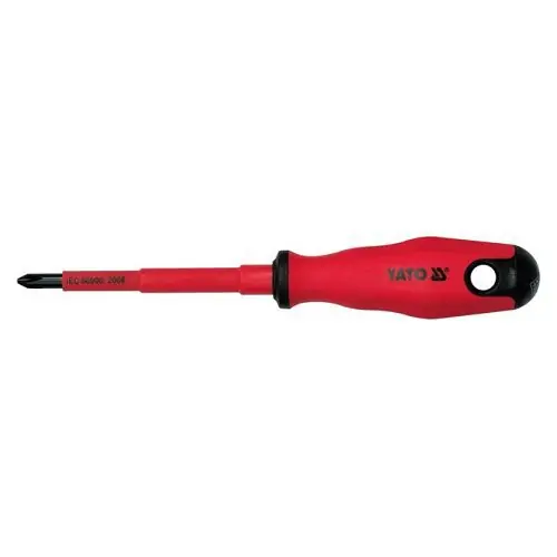 Výprodej Yato Šroubovák křížový PH2 x 100 mm izolovaný 1kV