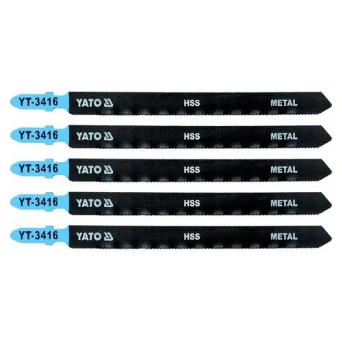 Tovární Cena Yato List pilový do přímočaré pily 130 mm na kov TPI21 5 ks