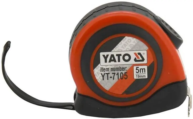 Hit Sezóny Metr svinovací 5 m x 19 mm autostop Yato YT-7105