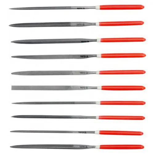 Originální Yato Sada pilníků jehlových 4 x 160 mm 10 ks