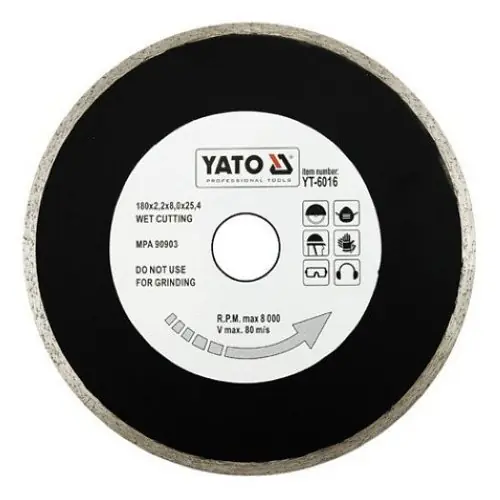 Yato Kotouč diamantový 200 x 25,4 x 2,2 mm hladký Autentický