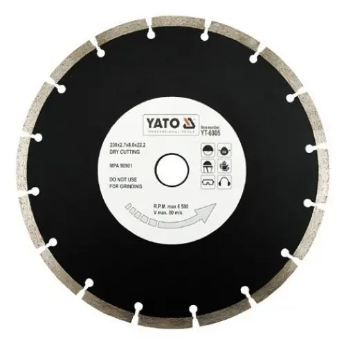 Akční Cena Yato Kotouč diamantový 230 x 22,2 x 2,7 mm