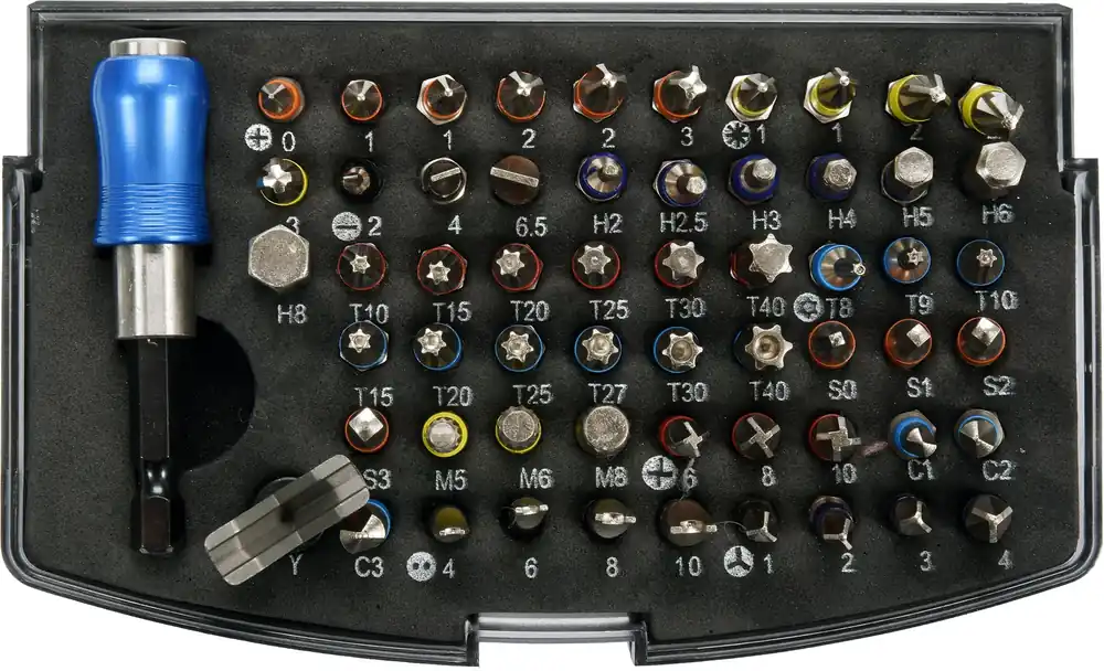 Akční Nabídka Sada bitů s adaptérem 1/4" 59ks Yato YT-04624