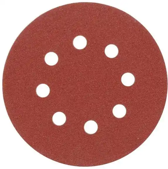 Vorel brusný papír 125 mm p60 s otvory 5 ks suchý zip TO-08576 Nová Kolekce