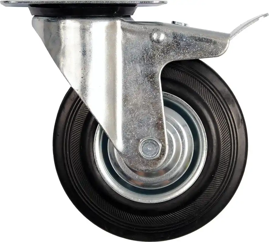 Přímo Od Výrobce Vorel kolečko otočné s brzdou, gumové 60kg 100/27/130mm TO-87322