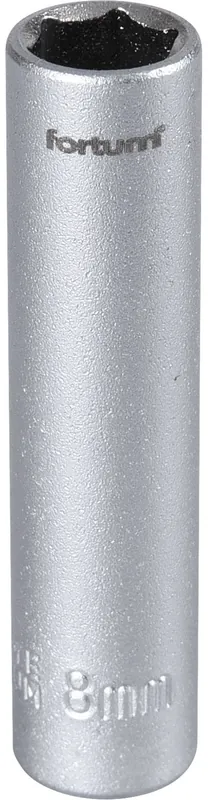 Hlavice nástrčná prodloužena 1/4", 8mm, L 50mm FORTUM Omezená Nabídka