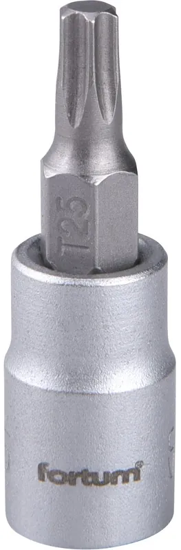 Nejlepší Volba Hlavice zástrčná 1/4" hrot TORX, T 25, L 37mm FORTUM