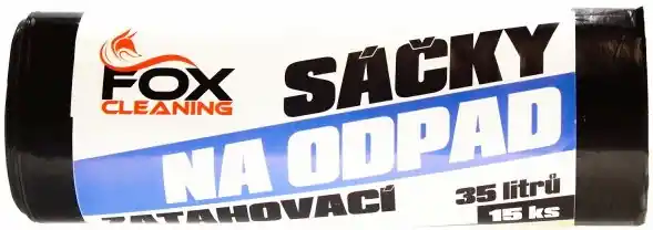 Zlevněný Fox cleaning sáčky do koše 35 L15 ks zatahovací LDPE silné