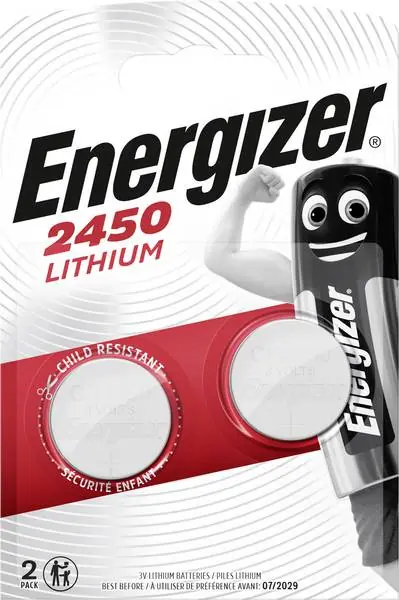 Energizer Lithium knoflíková baterie CR2450 (2ks) Ihned K Objednání