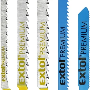 Zlevněný Plátky do přímočaré pily-mix, sada 5ks, Bi-metal, HSS, HCS Universal EXTOL PREMIUM