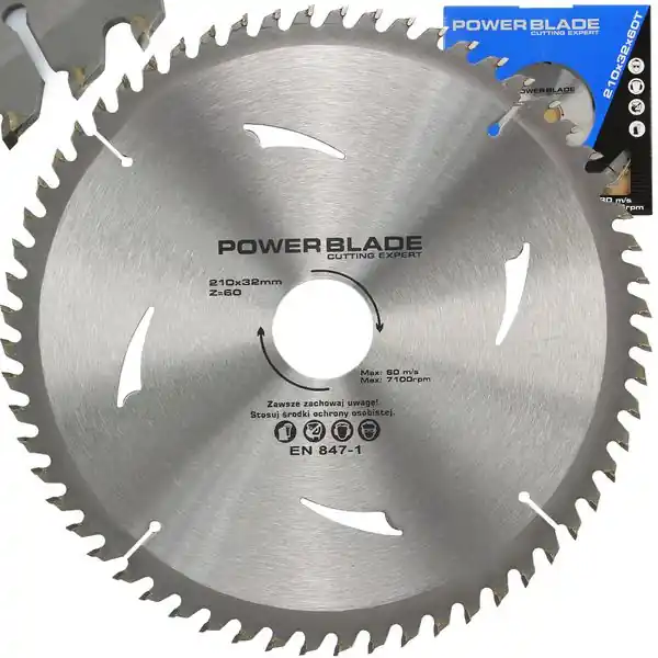 Kotouč pilový s SK plátky (vidiový), 210x60Tx32mm POWER BLADE M09065 Ihned K Objednání