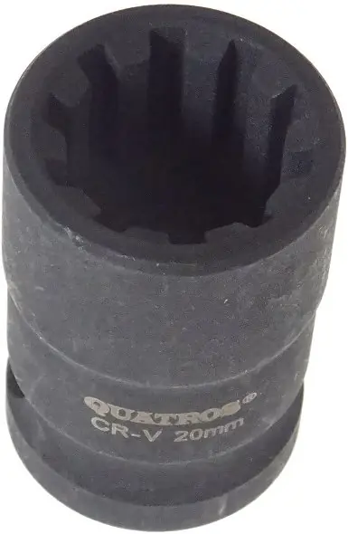 Klíč - nástrčná hlavice 1/2" 20 mm, 10hranná, na brzdy AUDI, PORSCHE - QUATROS QS70020 Zlevněný