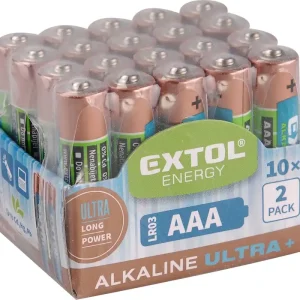 Baterie alkalické, 20ks, 1,5V AA (LR6) EXTOL ENERGY Dokud Zásoby Vydrží